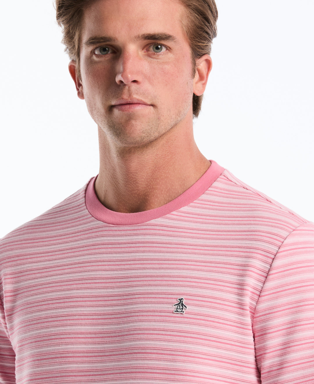 Jacquard Ottoman Mini Stripe Tee (Chateau Rose) 