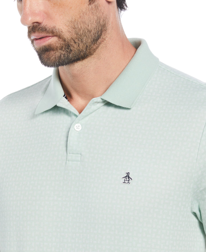Jacquard Polo (Silt Green) 