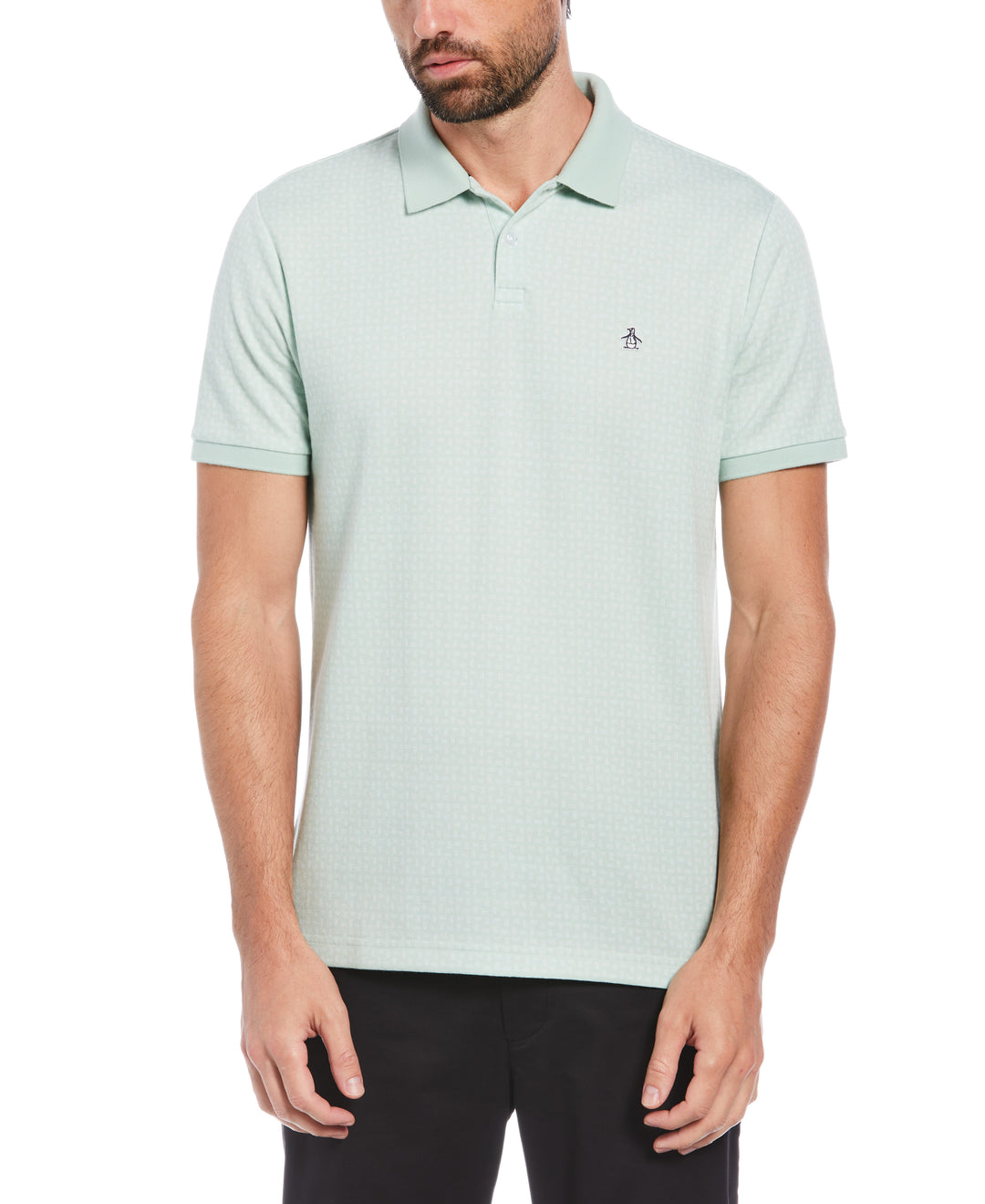 Jacquard Polo (Silt Green) 