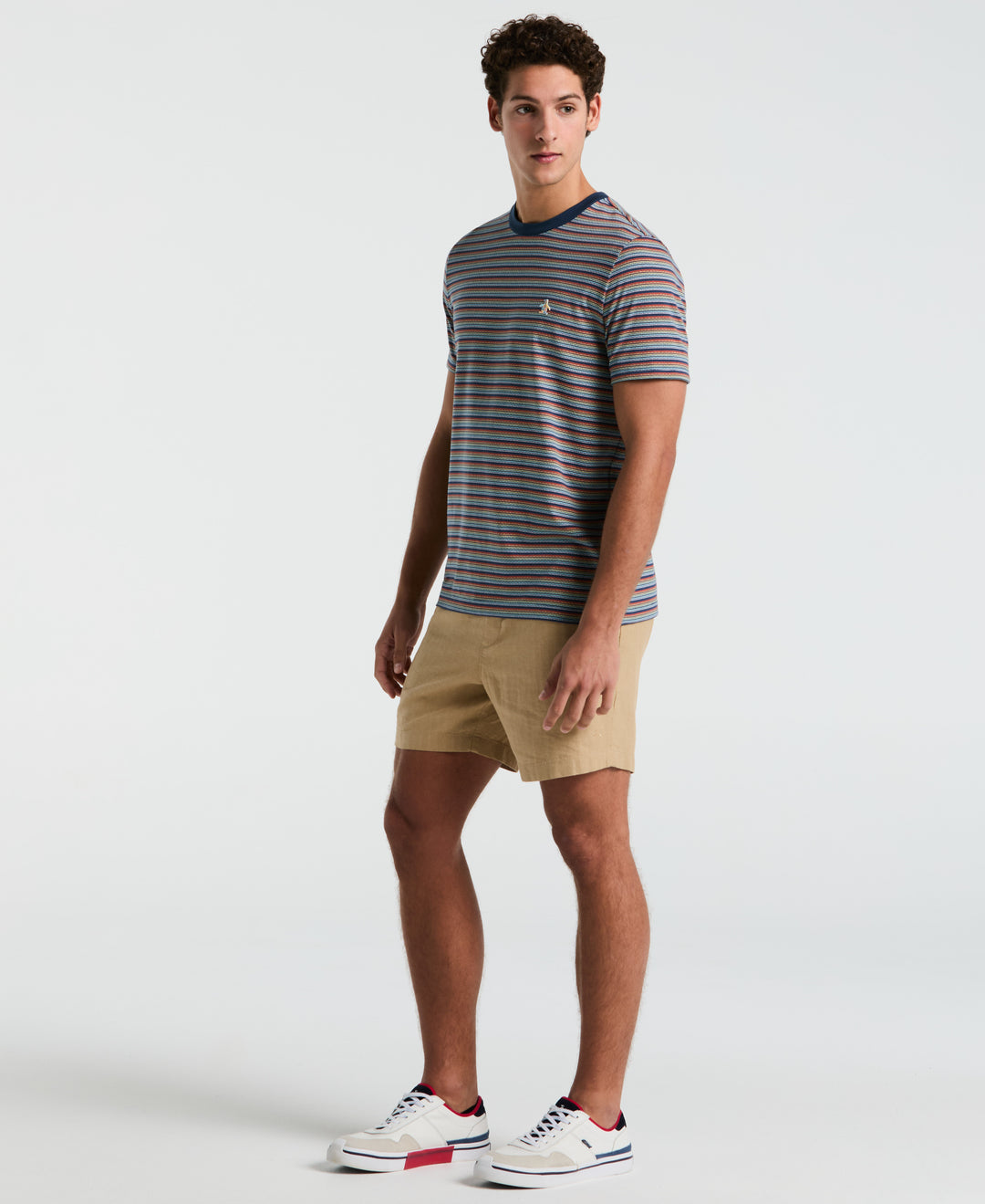 Pride Jacquard Stripe Polo Shirt (Sargasso Sea) 