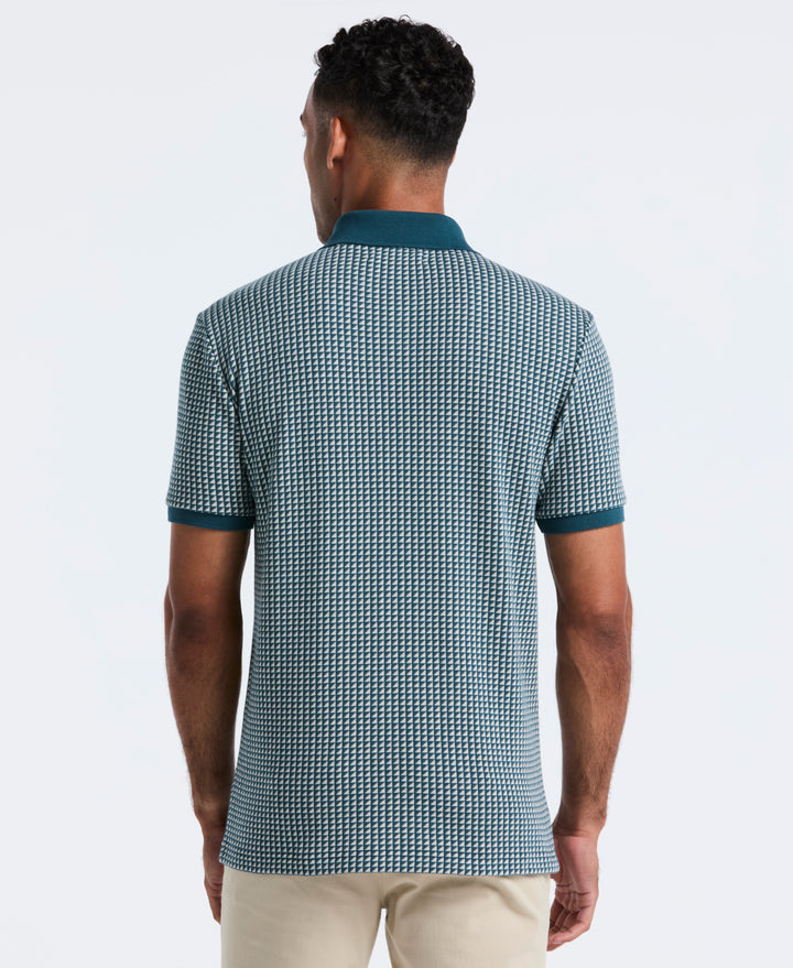 Jacquard Triangle Polo (Reflecting Pond) 