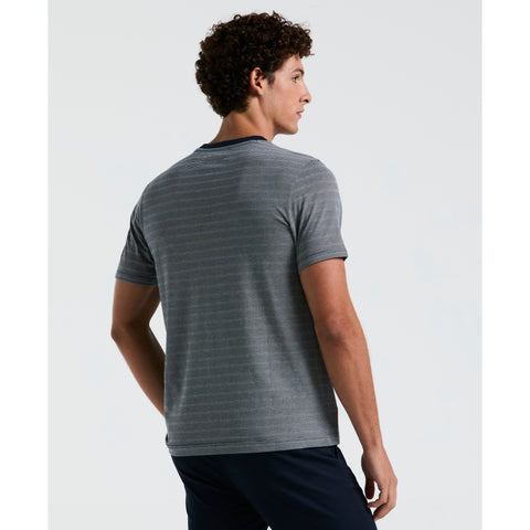 Jacquard Stripe Tee (Dark Sapphire) 
