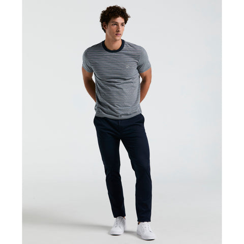 Jacquard Stripe Tee (Dark Sapphire) 