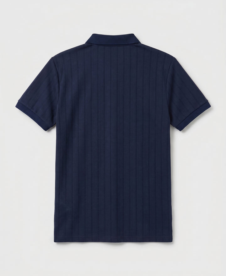 Jacquard Textured Button-Up Polo-Polos-Original Penguin