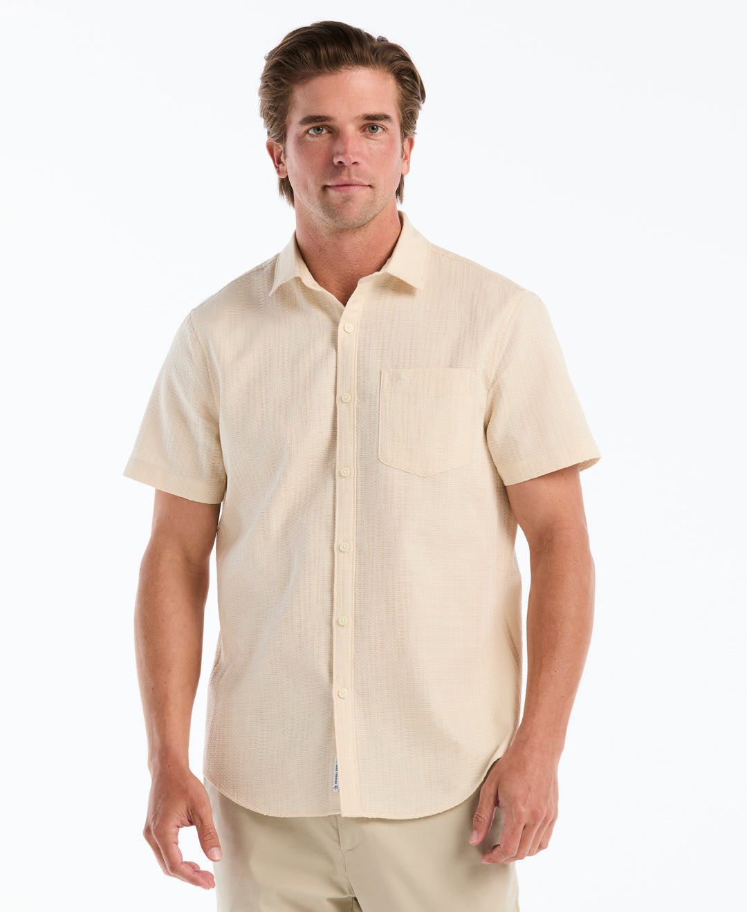 Cotton Jacquard Textured Shirt (Birch) 