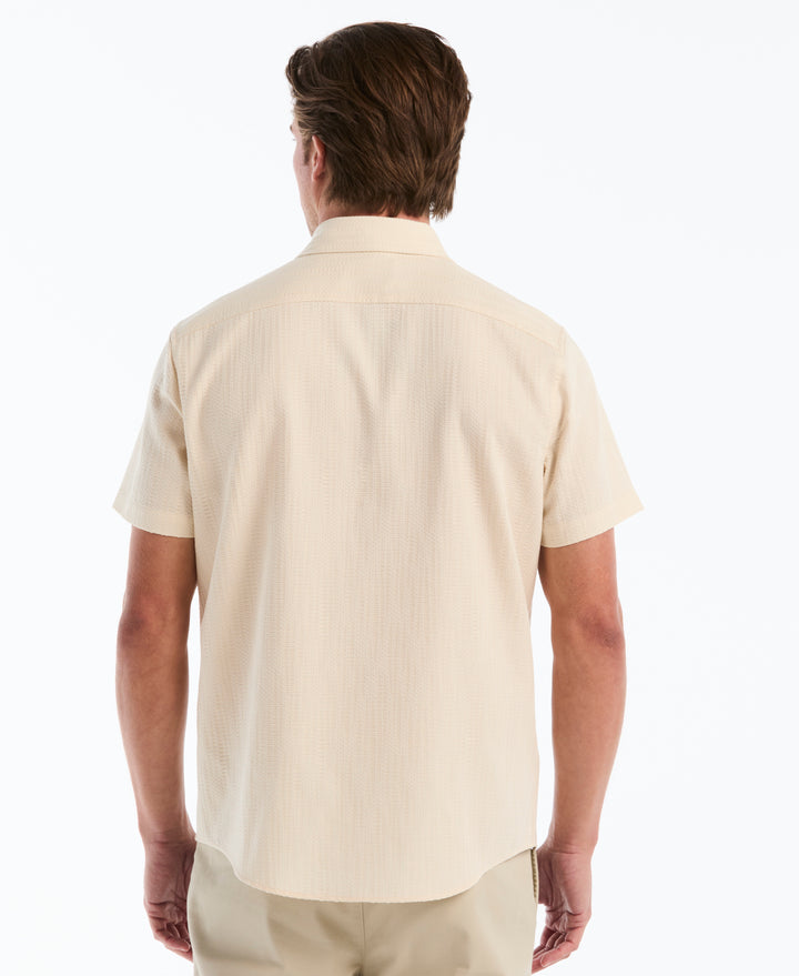 Cotton Jacquard Textured Shirt (Birch) 