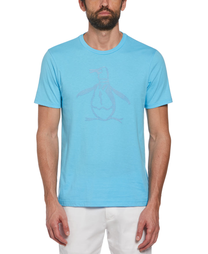Jersey 3D Dot Penguin Graphic Tee (Aquarius) 