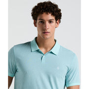 Jersey All-Over Ditsy Print Polo (Blue Tint) 