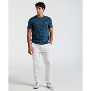Jersey All-Over Palm Leaf Print Tee (Blue Wing Teal) 