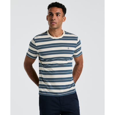Jersey All-Over Stripe Tee (Birch) 