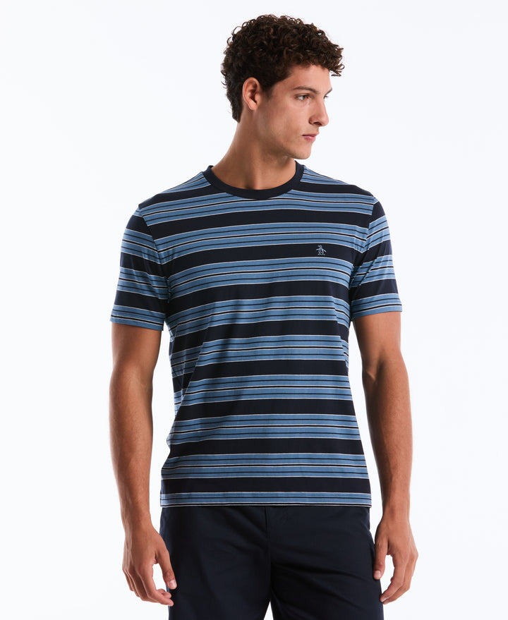 Jersey All-Over Stripe Tee (Dark Sapphire) 