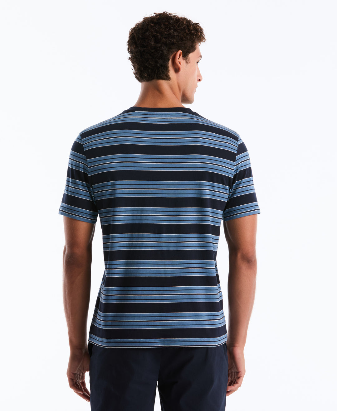 Jersey All-Over Stripe Tee (Dark Sapphire) 