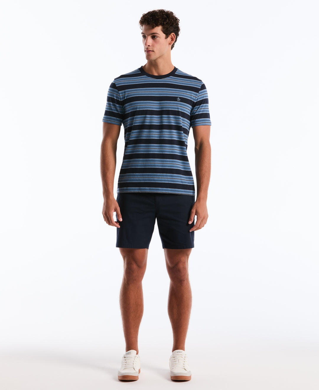 Jersey All-Over Stripe Tee (Dark Sapphire) 
