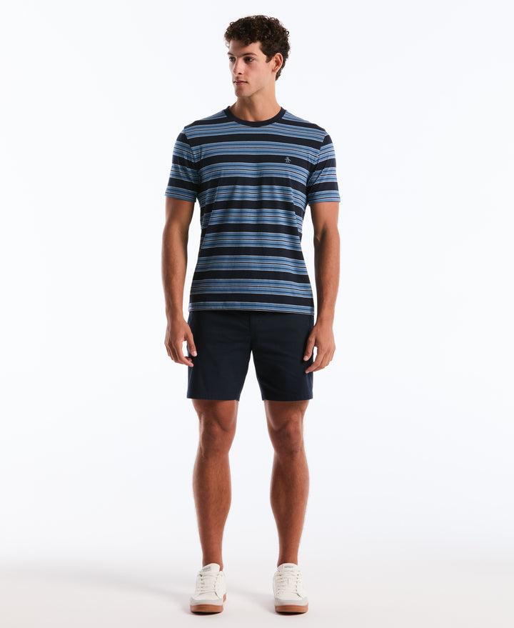 Jersey All-Over Stripe Tee (Dark Sapphire) 