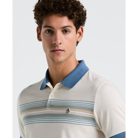 Jersey Chest Stripe Polo (Birch) 