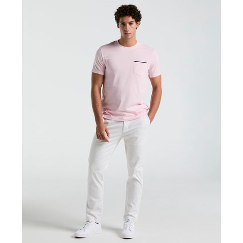 Earl Tape Tipped Pocket Tee (Parfait Pink) 
