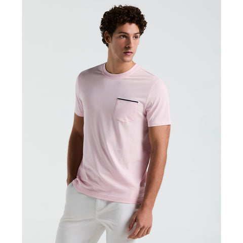 Earl Tape Tipped Pocket Tee (Parfait Pink) 