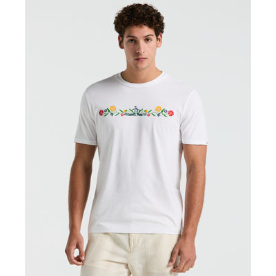 Jersey Graphic Floral Pete Tee (Bright White) 