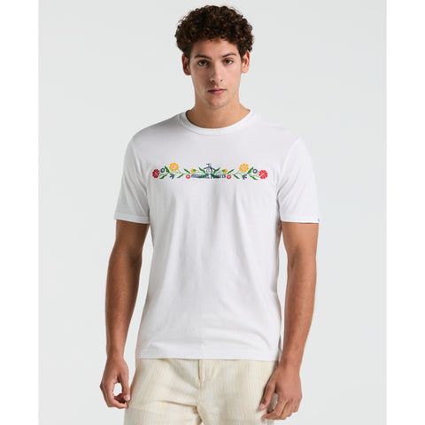 Jersey Graphic Floral Pete Tee (Bright White) 