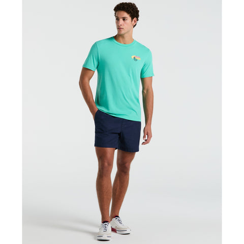 Jersey Graphic Lime Tee (Aqua Green) 