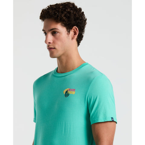 Jersey Graphic Lime Tee (Aqua Green) 