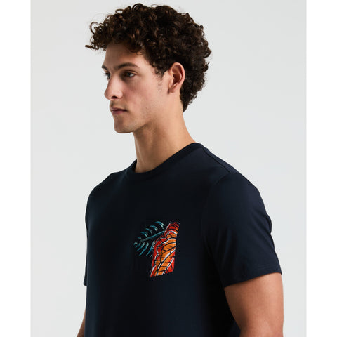 Jersey Leaves Pocket Tee-Tees-Original Penguin