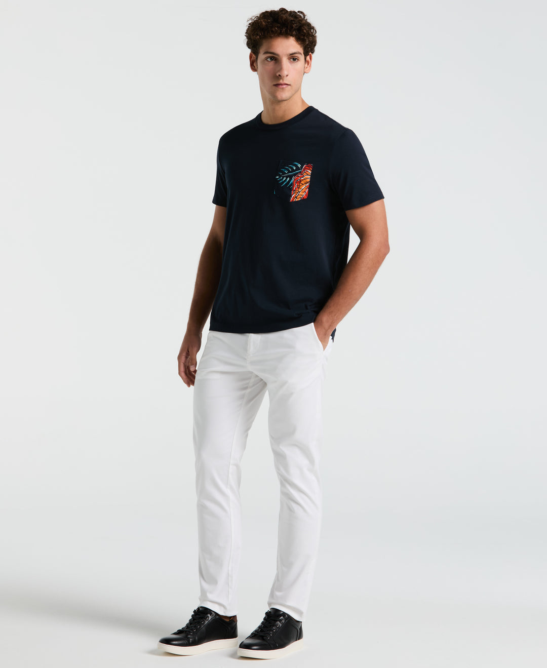 Jersey Leaves Pocket Tee (Dark Sapphire) 