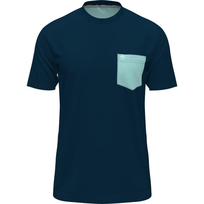 Jersey Mini Floral Pocket Tee-Tees-Blue Wing Teal-XS-Original Penguin