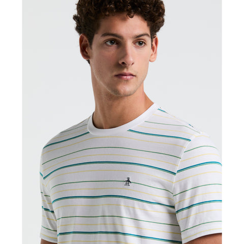 Jersey Multi Stripe Tee (Bright White) 