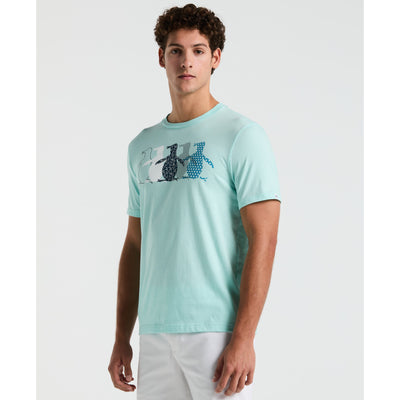 Jersey Overlap Pete Graphic Print Tee-Tees-Blue Tint-XS-Original Penguin