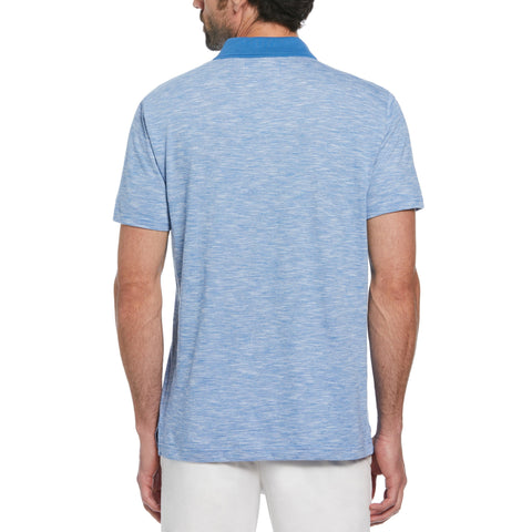 Cotton Jersey Slub Polo (Star Sapphire) 