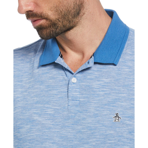 Cotton Jersey Slub Polo (Star Sapphire) 