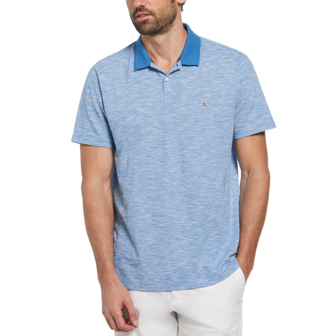 Cotton Jersey Slub Polo (Star Sapphire) 