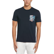 Jersey Woven Pocket Tee  (Dark Sapphire) 