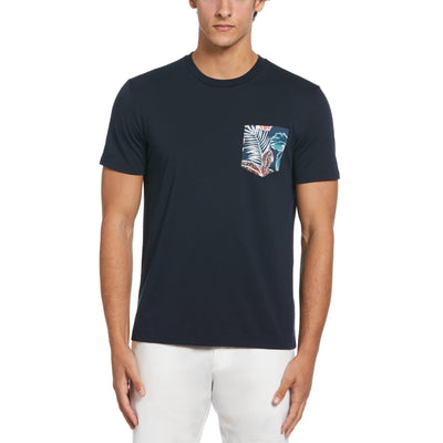 Jersey Woven Pocket Tee  (Dark Sapphire) 