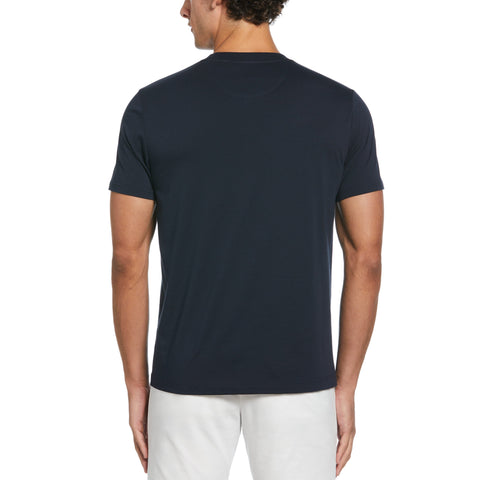 Jersey Woven Pocket Tee  (Dark Sapphire) 