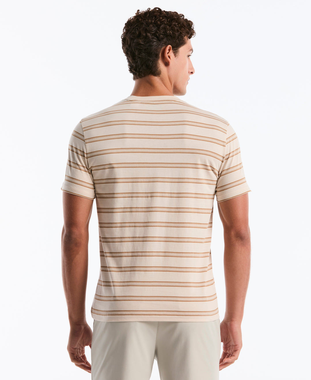 All-Over Stripe Jersey Tee (Birch) 