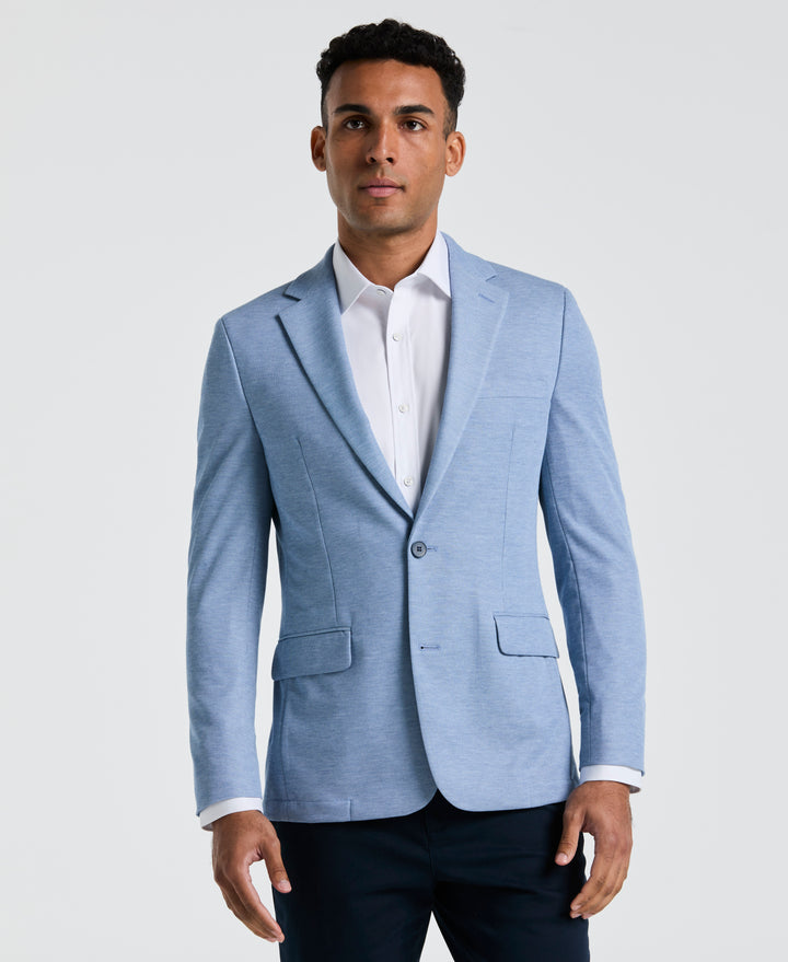 Knit Sport Coat (Light Blue) 
