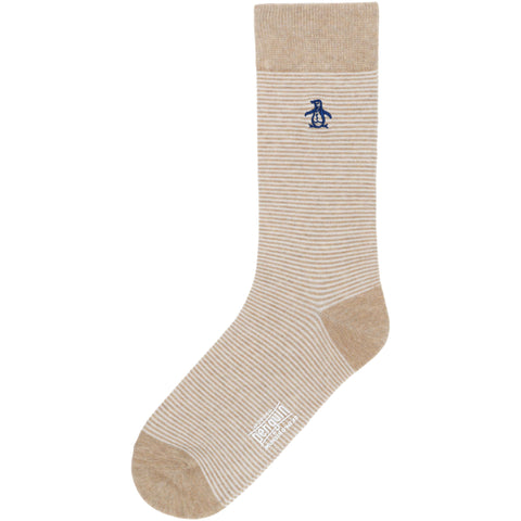 Dress Kyles Fine Line Stripe Sock (Taupe) 