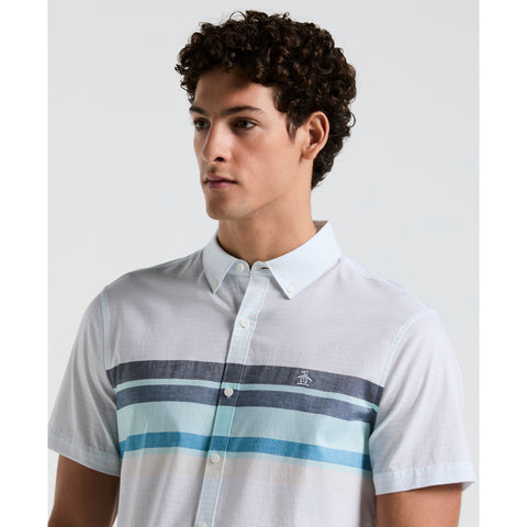 Lawn Chest Stripe Shirt (Bright White) 
