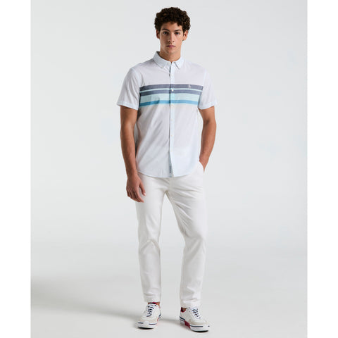 Lawn Chest Stripe Shirt (Bright White) 