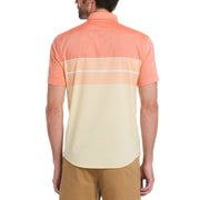 Lawn Stretch Colorblock Stripe Shirt (Flame) 