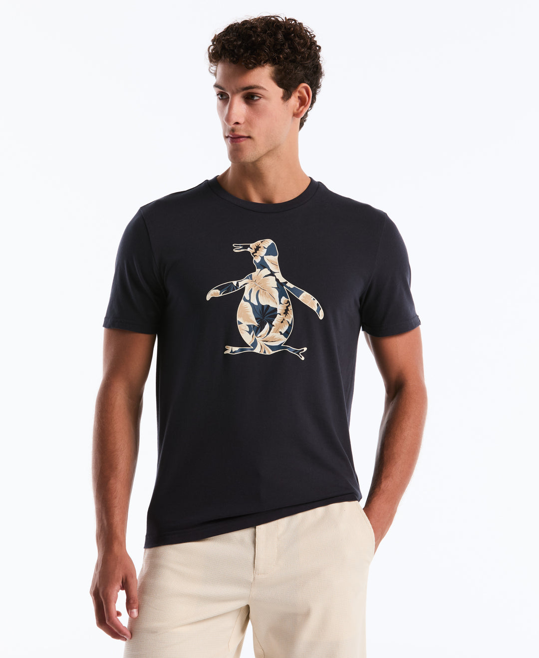 Graphic Leaf Pete Cotton Tee (Dark Sapphire) 