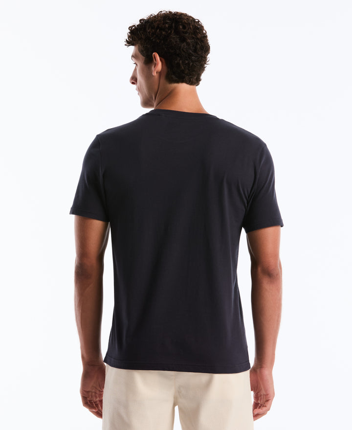 Graphic Leaf Pete Cotton Tee (Dark Sapphire) 
