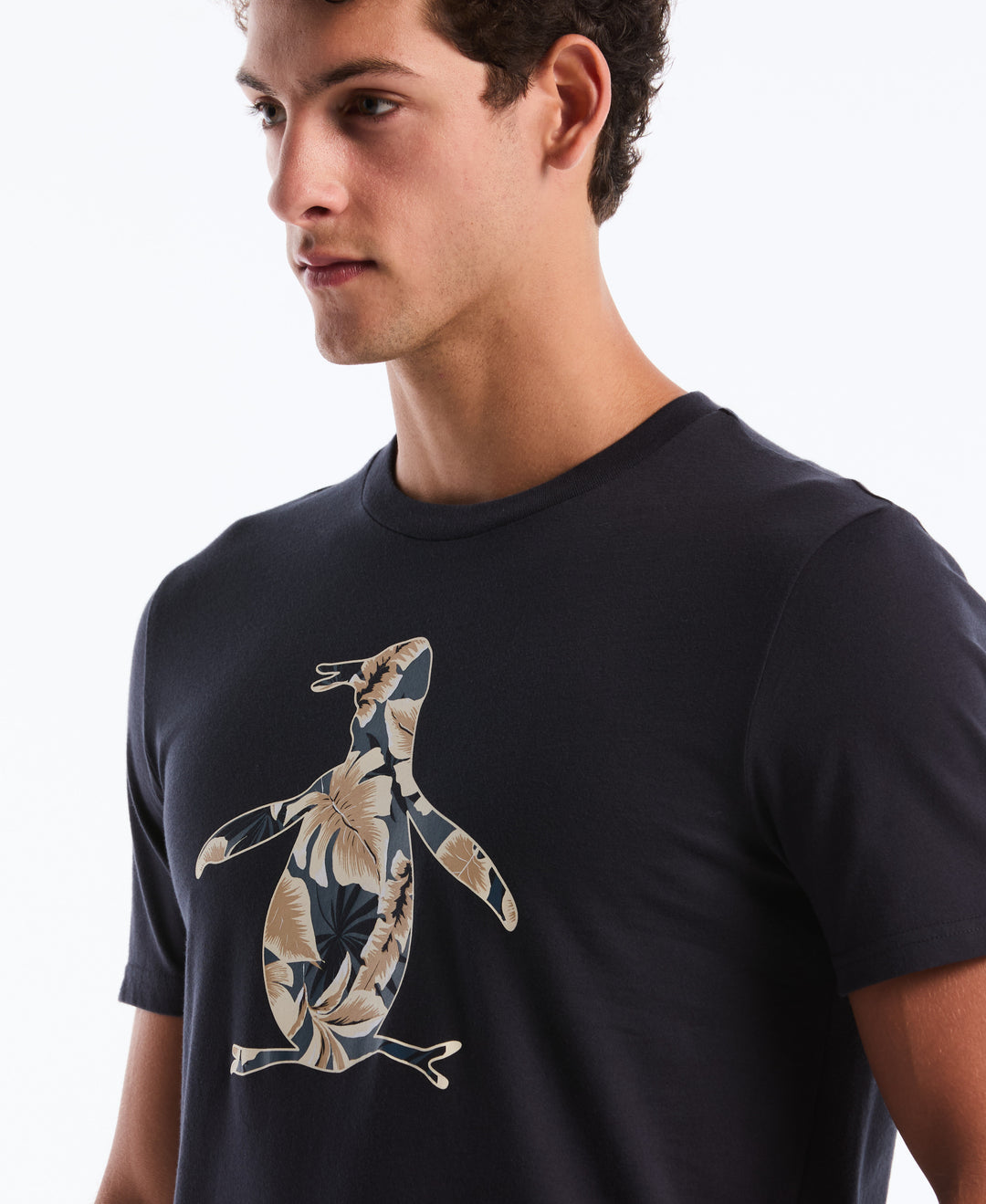 Graphic Leaf Pete Cotton Tee (Dark Sapphire) 