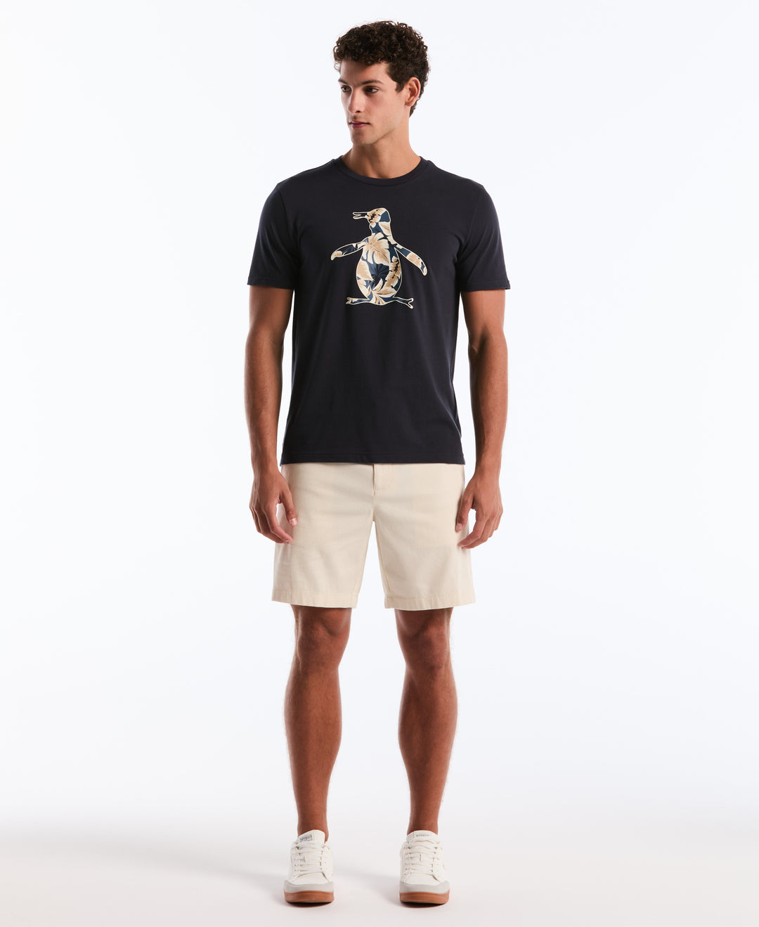 Graphic Leaf Pete Cotton Tee (Dark Sapphire) 
