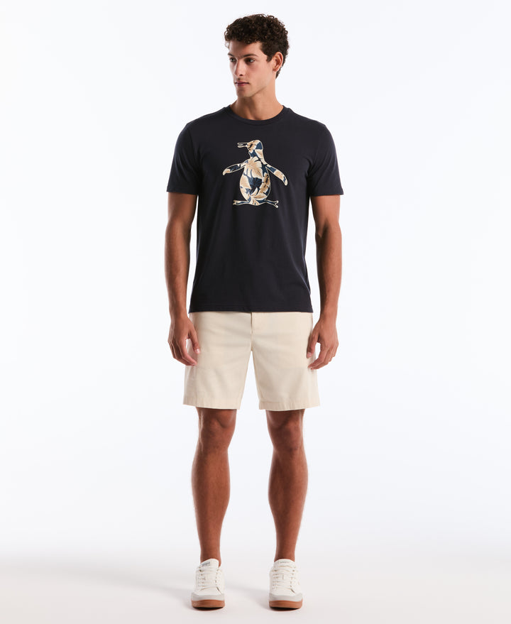 Graphic Leaf Pete Cotton Tee (Dark Sapphire) 