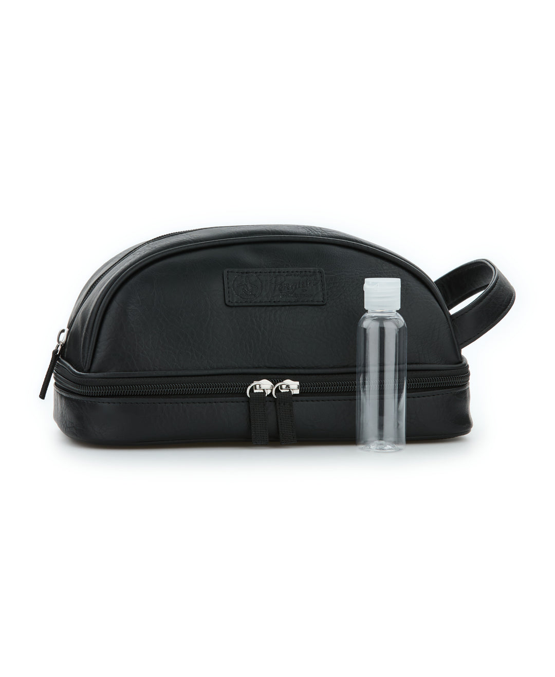 Leather Travel Toiletries Bag-Travel Kits-Black-OS-Original Penguin