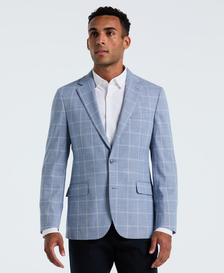 Light Blue Check Sport Coat (Light Blue) 