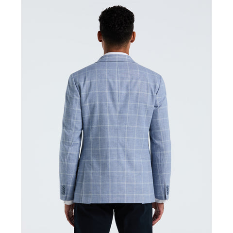 Light Blue Check Sport Coat-Suit Jackets-Original Penguin